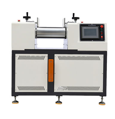 주문 SUS304 스테인리스 스틸 호퍼가 장착된 2롤 밀, 고무 혼합용 가변 롤 간격 및 고속 믹서 online manufacture