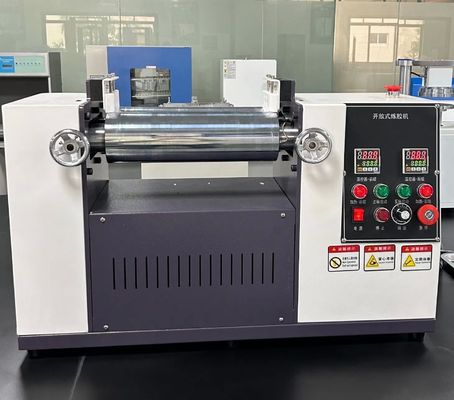 주문 거울 연마 크롬 롤러 및 충돌 비상 정지 장치가 있는 긴 수명 고무 혼합기 online manufacture