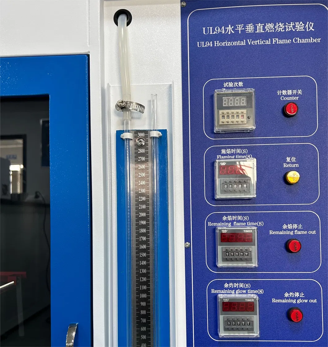 실험실 UL94 플레임 테스트 장치 플라스틱을 위한 연소 챔버 검사기 3